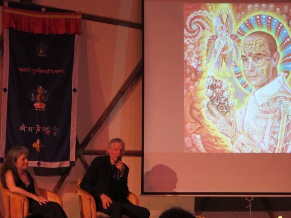 Alex Grey shared the inspiration for his painting "St. Albert and the LSD Revelation Revolution."